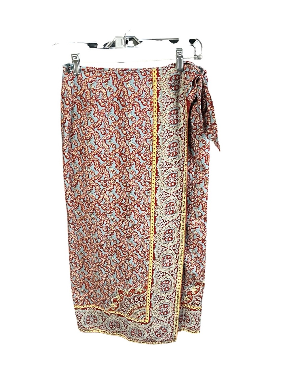 Vintage Lauren Ralph Lauren Paisley Cotton Wrap Skirt